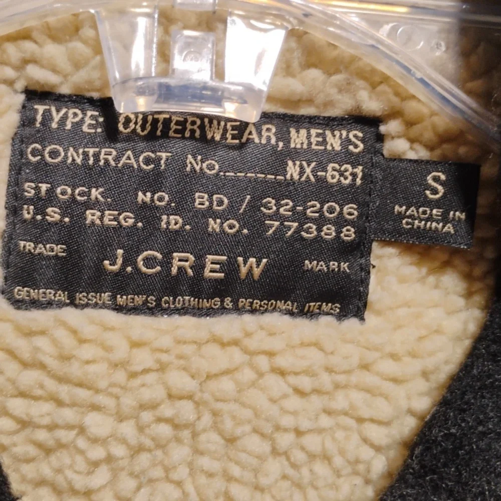 (BX36) SALE! J. Crew Skift Jacket W Sherpa Lining In Charcoal Grey Sz.S
